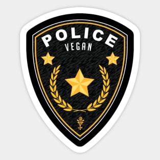 Vegan Police Sticker